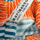 1960s Vintage Marimekko Suomi Finland Annika Rimala Tasarita Blue White Stripe Pants With Triangle Bib Closure