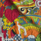 1960s - 1970s Vintage Pair of Iconic Groovy Flower Power Hippie Cotton Curtains